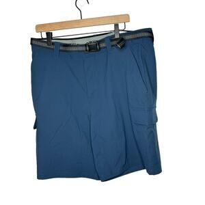 Orvis Men's Cargo Short With Belt Blue‎ mens size 36 quick dry